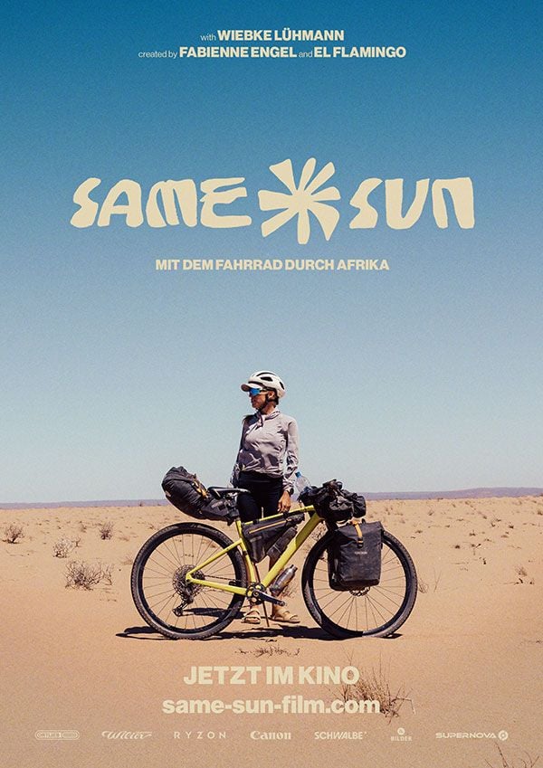 Plakat: Same Sun - Mit dem Fahrrad durch Afrika - mit anschl. Filmgespräch mit Wiebke Lühmann
