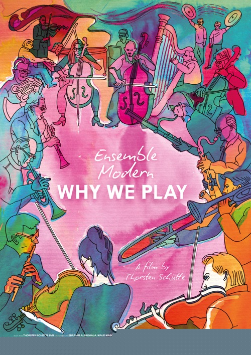 Filmplakat ENSEMBLE MODERN - WHY WE PLAY (OmU)