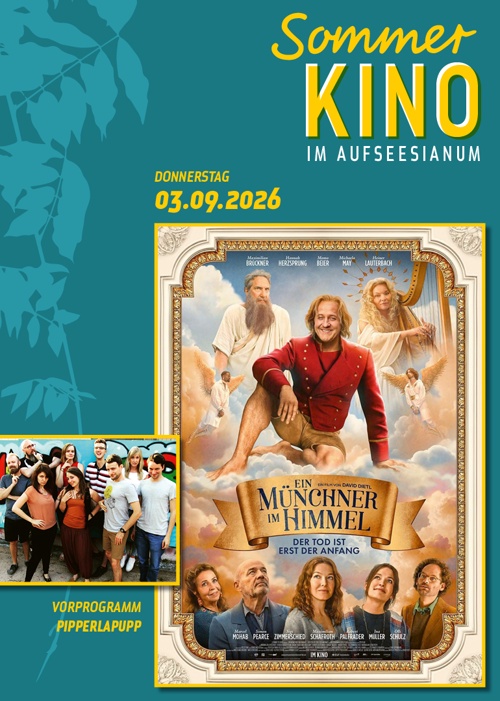 Filmplakat EIN MÜNCHNER IM HIMMEL – DER TOD IST ERST DER ANFANG