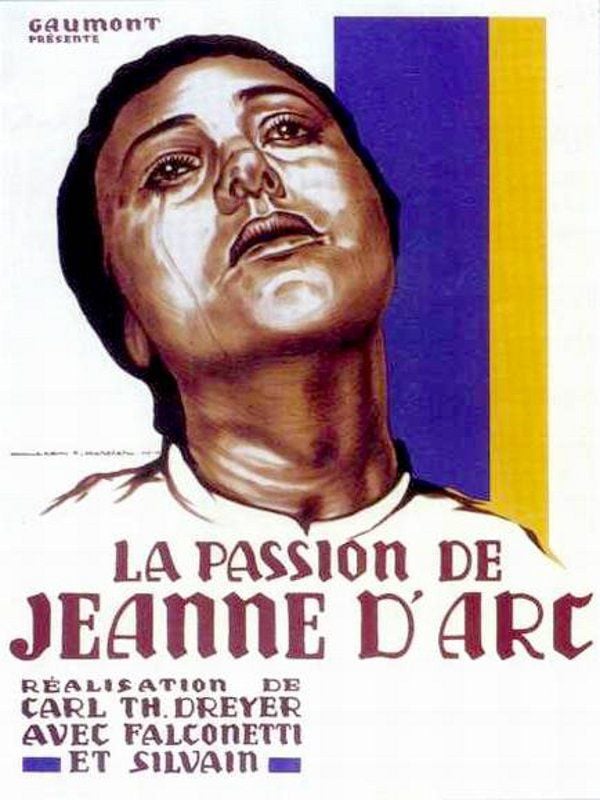 Filmplakat DIE PASSION DER JUNGFRAU VON ORLÉANS