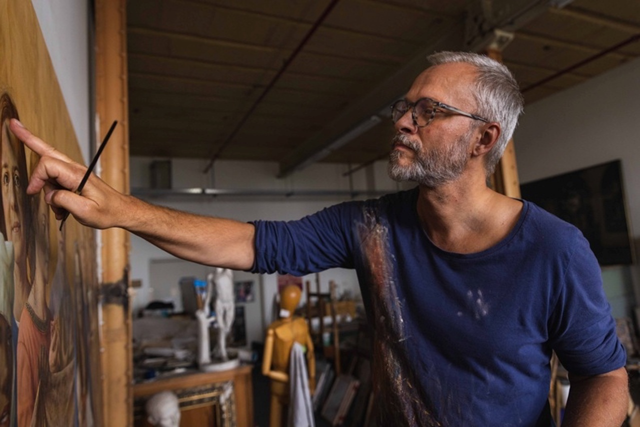 TRIEGEL TRIFFT CRANACH - MALEN IM WIDERSTREIT DER ZEITEN Szene 3